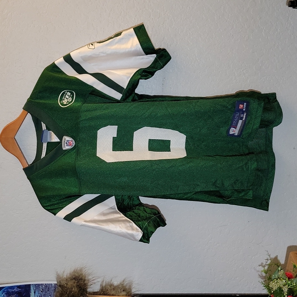 REEBOK Small Sanchez 6 Green Jets Jersey - Picture 2 of 14